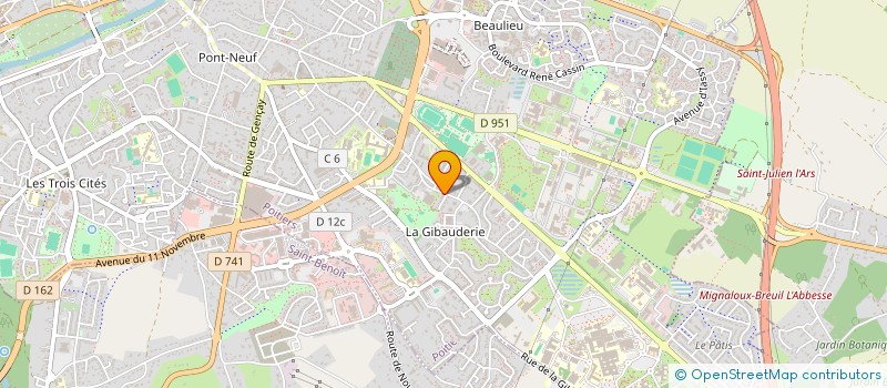 localisation de l'entreprise MONSIEUR JACQUES MARTEAU à POITIERS