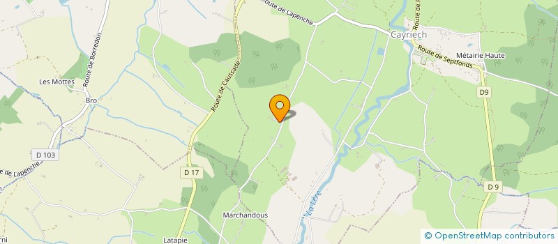 localisation de l'entreprise MONSIEUR JACQUES MARTIEL  CAYRIECH