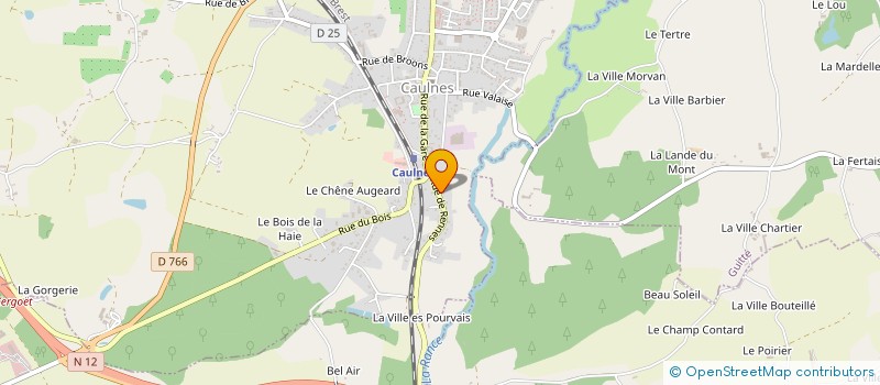 localisation de l'entreprise MONSIEUR JACQUES MARTIN à CAULNES