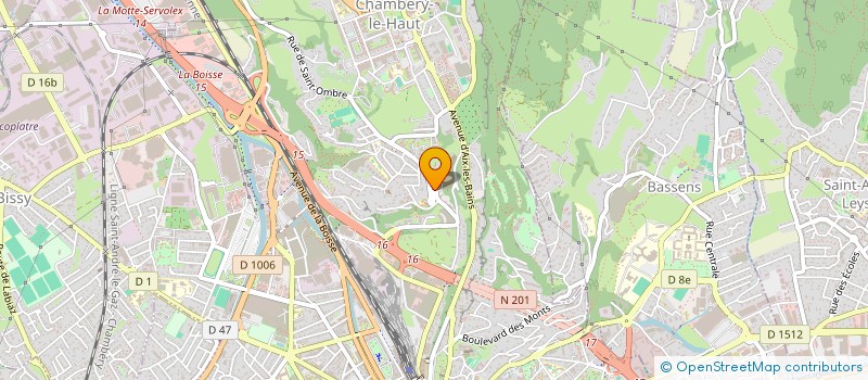 localisation de l'entreprise MONSIEUR JACQUES MARTIN  CHAMBERY