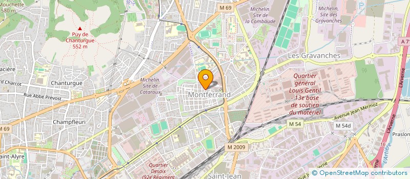 localisation de l'entreprise MONSIEUR JACQUES MARTIN  CLERMONT-FERRAND