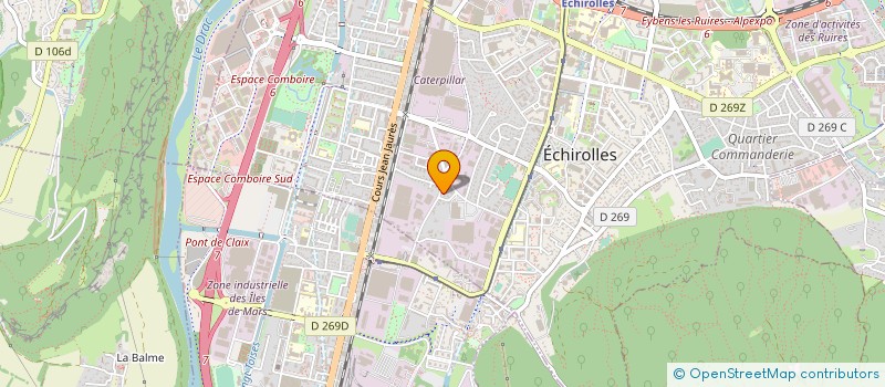 localisation de l'entreprise MONSIEUR JACQUES MARTIN à ECHIROLLES