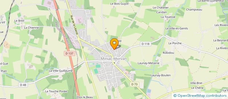 localisation de l'entreprise MONSIEUR JACQUES MARTIN  MINIAC-MORVAN