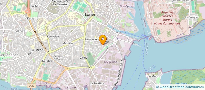 localisation de l'entreprise MONSIEUR JACQUES MARTIN à LORIENT