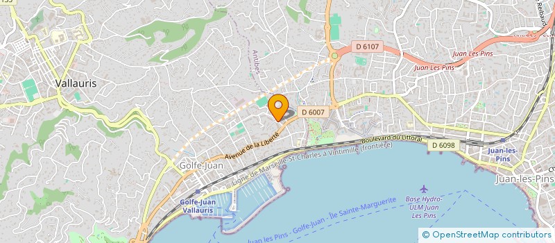 localisation de l'entreprise MONSIEUR JACQUES MARTIN  VALLAURIS