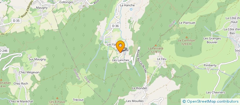 localisation de l'entreprise MONSIEUR JACQUES MARTINERIE  ORCIER