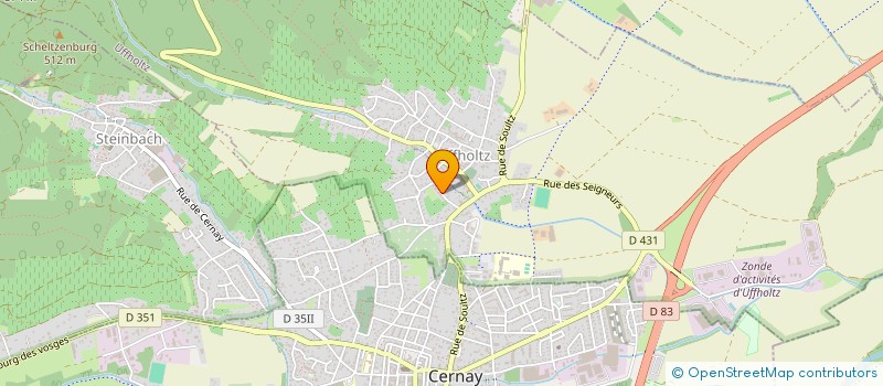 localisation de l'entreprise MONSIEUR JACQUES MARTINEZ  UFFHOLTZ