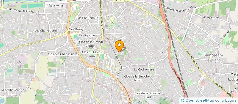 localisation de l'entreprise MONSIEUR JACQUES MASSOT à ORLEANS