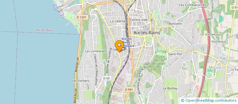 localisation de l'entreprise MONSIEUR JACQUES MATEO  AIX-LES-BAINS