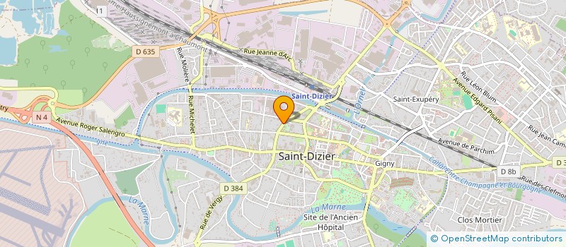 localisation de l'entreprise MONSIEUR JACQUES MATHEY à SAINT-DIZIER