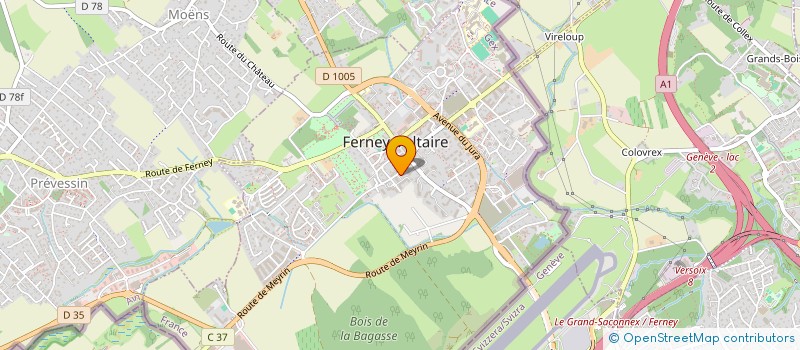 localisation de l'entreprise MONSIEUR JACQUES MATHEY-DUPRAZ à FERNEY-VOLTAIRE