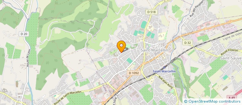 localisation de l'entreprise MONSIEUR JACQUES MATHIAS  SAINT-MARCELLIN