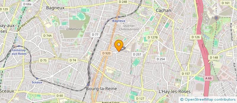 localisation de l'entreprise MONSIEUR JACQUES MATHIEU à BOURG-LA-REINE