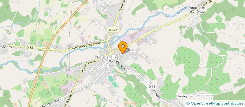 localisation de l'entreprise MONSIEUR JACQUES MATHIOT  FOUGEROLLES-SAINT-VALBERT