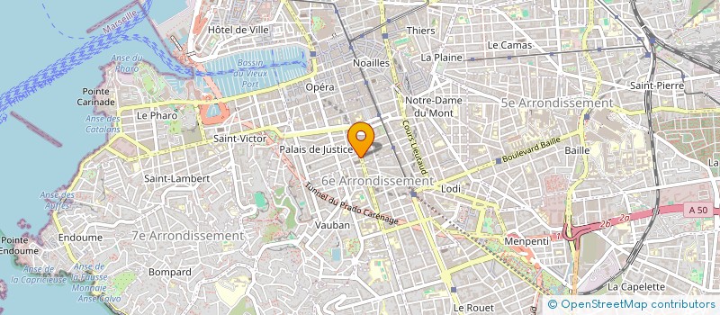 localisation de l'entreprise MONSIEUR JACQUES MAUBE  MARSEILLE