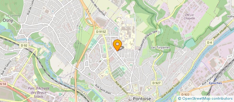 localisation de l'entreprise MONSIEUR JACQUES MAUDUIT  PONTOISE