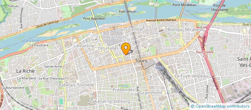 localisation de l'entreprise MONSIEUR JACQUES MAULNY  TOURS