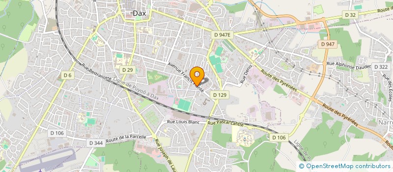 localisation de l'entreprise MONSIEUR JACQUES MAUMONT à DAX