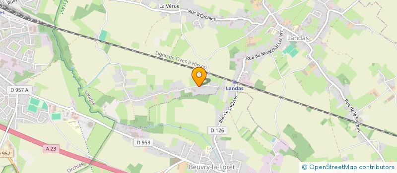 localisation de l'entreprise MONSIEUR JACQUES MAURIAUCOURT  LANDAS