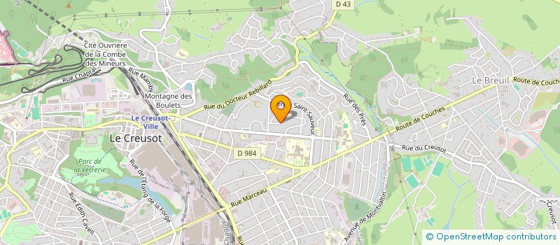 localisation de l'entreprise MONSIEUR JACQUES MAZAUD  LE CREUSOT