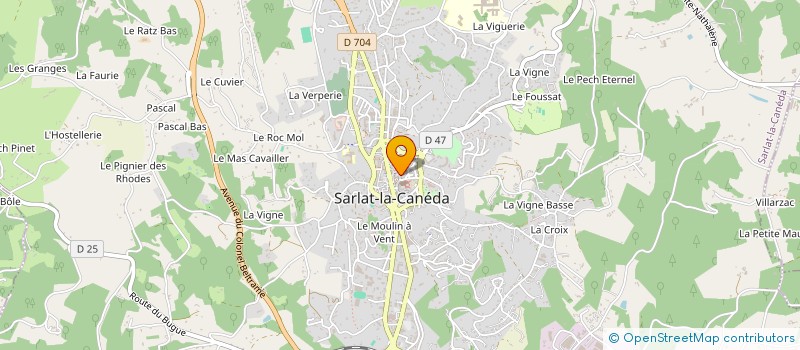 localisation de l'entreprise MONSIEUR JACQUES MAZELAYGUE à SARLAT-LA-CANEDA