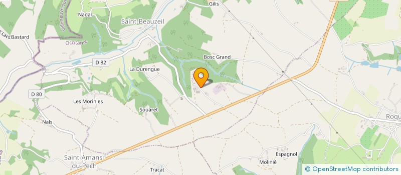 localisation de l'entreprise MONSIEUR JACQUES MAZOYER  ST BEAUZEIL