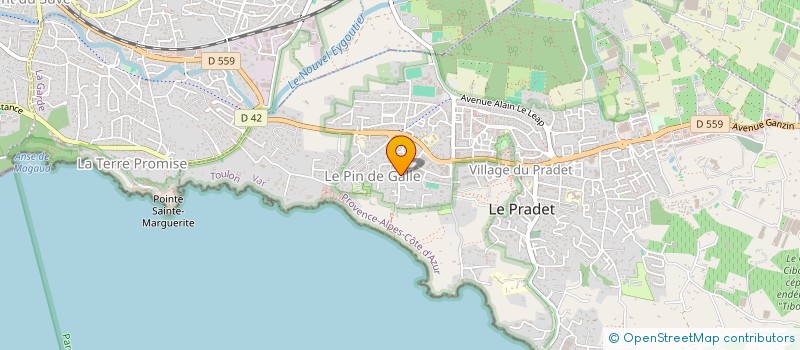 localisation de l'entreprise MONSIEUR JACQUES MEDAIL à LE PRADET