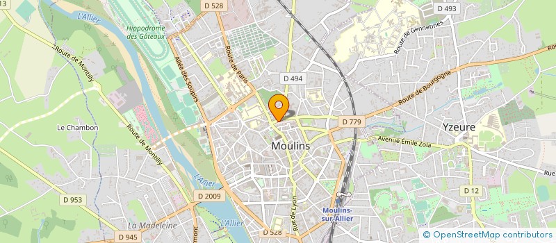 localisation de l'entreprise MONSIEUR JACQUES MEDARD à MOULINS