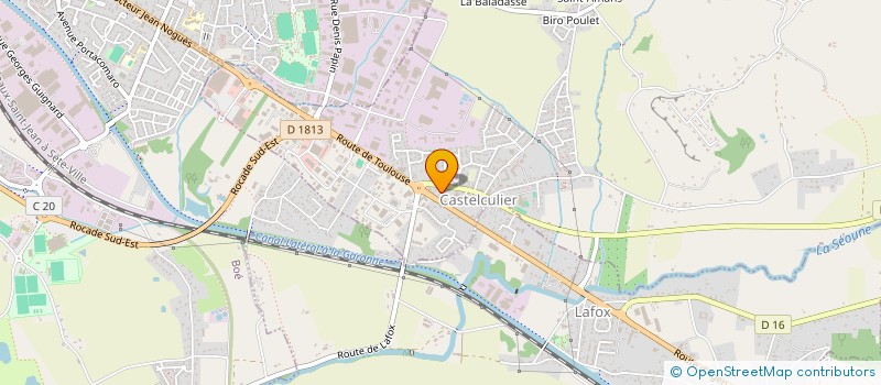 localisation de l'entreprise MONSIEUR JACQUES MEDAT  CASTELCULIER