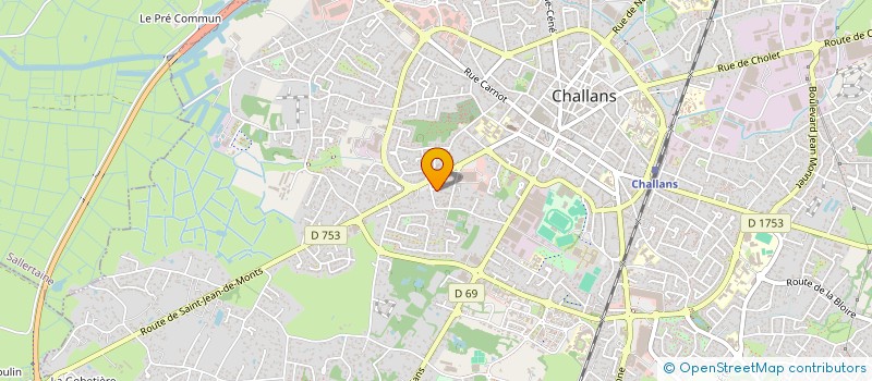 localisation de l'entreprise MONSIEUR JACQUES MEGNENT à CHALLANS