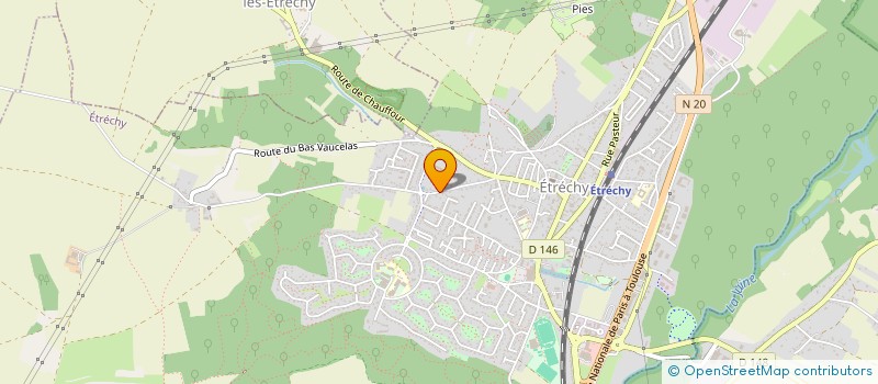 localisation de l'entreprise MONSIEUR JACQUES MELART  ETRECHY