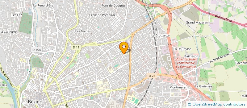 localisation de l'entreprise MONSIEUR JACQUES MEOU  BEZIERS