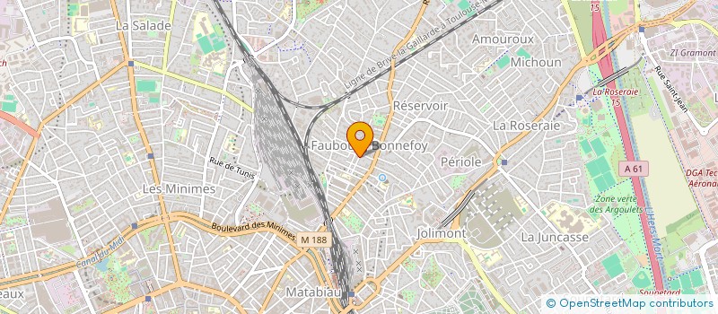 localisation de l'entreprise MONSIEUR JACQUES MERAT à TOULOUSE
