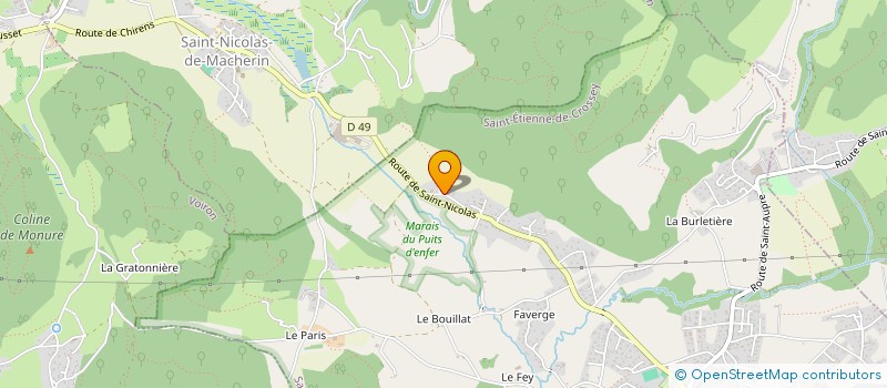 localisation de l'entreprise MONSIEUR JACQUES MERIAUX à SAINT-ETIENNE-DE-CROSSEY