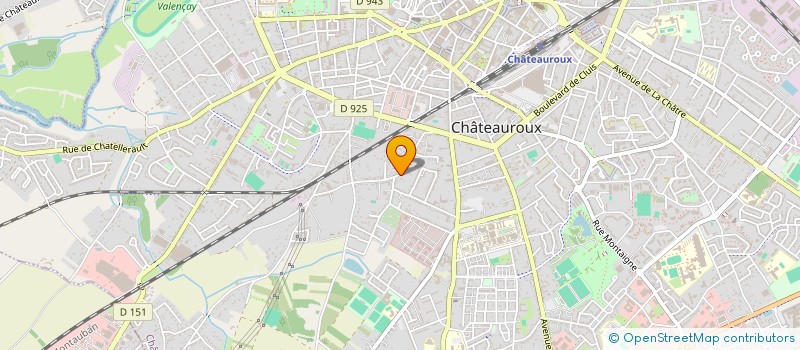 localisation de l'entreprise MONSIEUR JACQUES MERLAUD à CHATEAUROUX