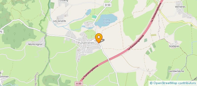 localisation de l'entreprise MONSIEUR JACQUES MERLE  PULVERIERES