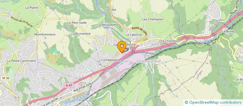 localisation de l'entreprise MONSIEUR JACQUES MERLE  RIVE-DE-GIER