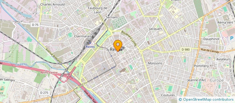 localisation de l'entreprise MONSIEUR JACQUES MERLIN  REIMS