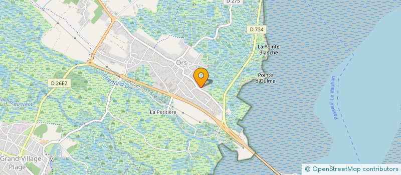 localisation de l'entreprise MONSIEUR JACQUES MESNARD  LE CHATEAU-D'OLERON