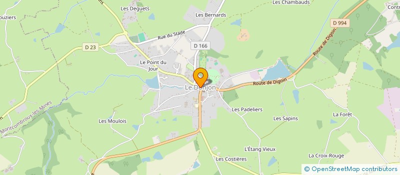 localisation de l'entreprise MONSIEUR JACQUES METRAL à LE DONJON