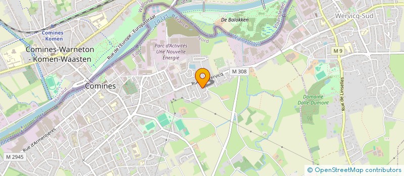 localisation de l'entreprise MONSIEUR JACQUES MEURILLON  COMINES