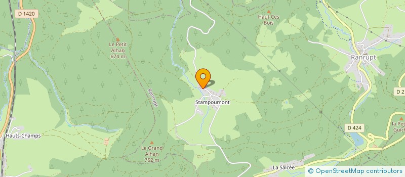 localisation de l'entreprise MONSIEUR JACQUES MEYER  RANRUPT