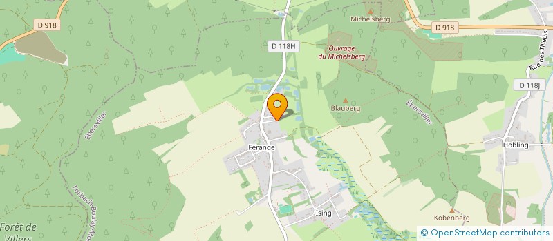 localisation de l'entreprise MONSIEUR JACQUES MICHEL  EBERSVILLER