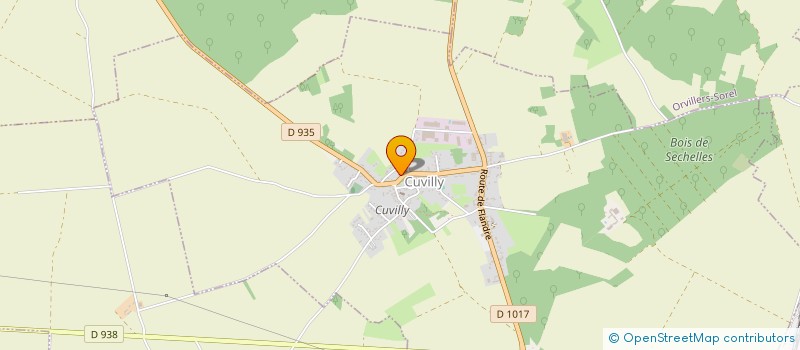 localisation de l'entreprise MONSIEUR JACQUES MILLIET à CUVILLY