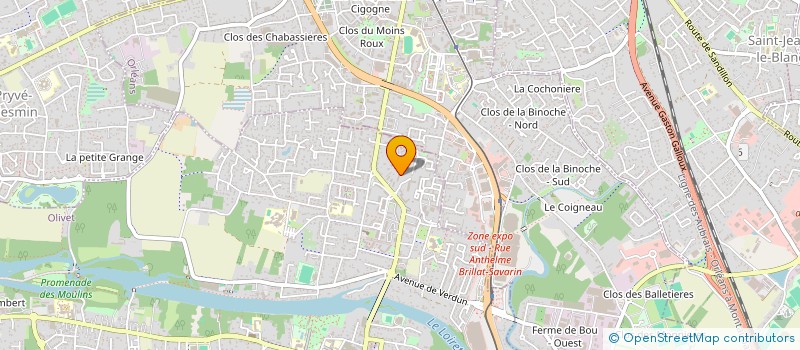 localisation de l'entreprise MONSIEUR JACQUES MINARD à OLIVET