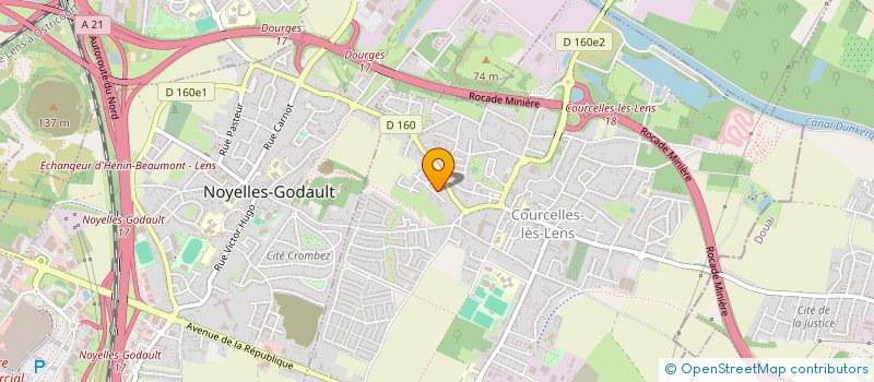 localisation de l'entreprise MONSIEUR JACQUES MINTROT  COURCELLES LES LENS