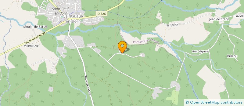 localisation de l'entreprise MONSIEUR JACQUES MINVILLE  SAINT-PAUL-EN-BORN