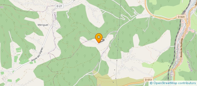 localisation de l'entreprise MONSIEUR JACQUES MODESTE  LABASTIDE-MARNHAC