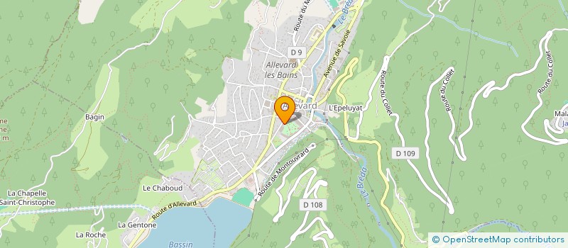 localisation de l'entreprise MONSIEUR JACQUES MOITEAU  ALLEVARD