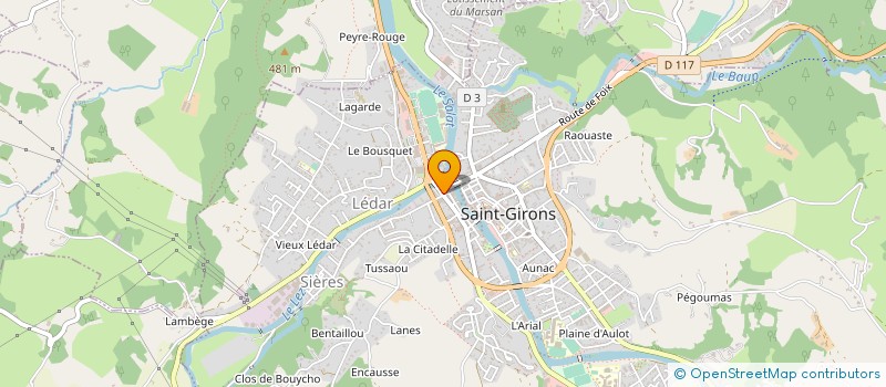 localisation de l'entreprise MONSIEUR JACQUES MOLINER à SAINT-GIRONS
